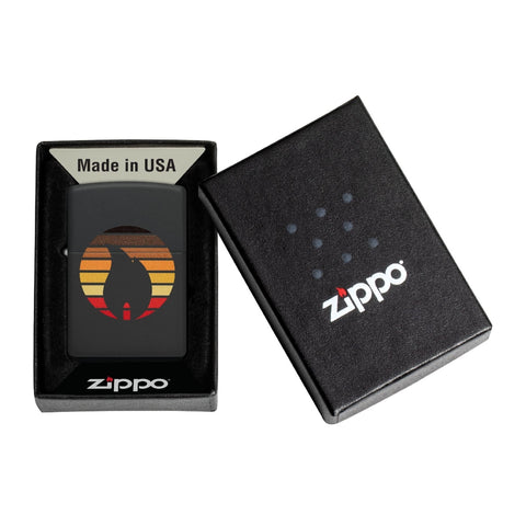 Zippo Encendedor Sunset, Negro