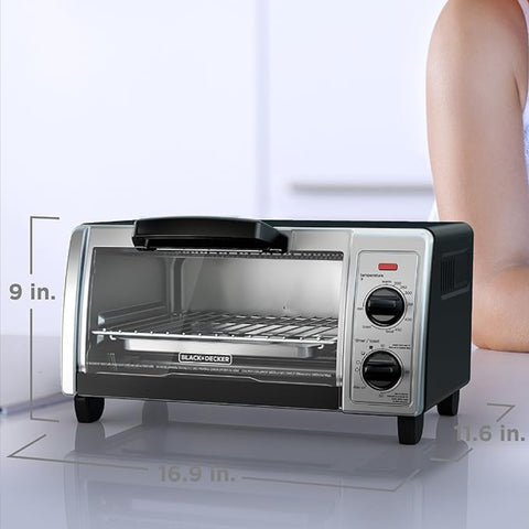 Black + Decker Horno Tostador 4 Rebanadas (TO1705SB-LA)