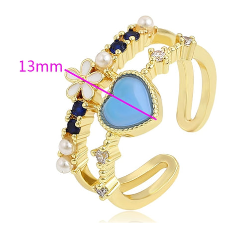 CR Charms Anillo Ajustable Secretos de Princesa, Alloy