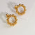 CR Charms Aretes Dorado Sutil, Acero