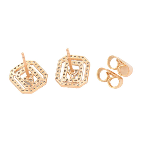 CR Charms Aretes Elegancia Geométrica, Alloy