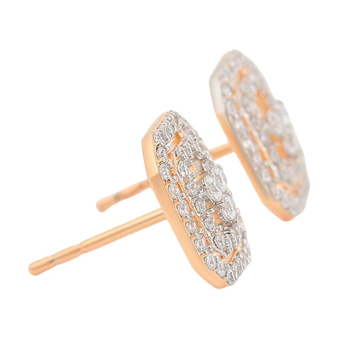 CR Charms Aretes Elegancia Geométrica, Alloy