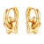 CR Charms Aretes Estrellas Brillantes, Acero