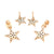 CR Charms Aretes Estrellas Cósmicas, Alloy