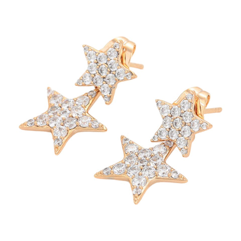 CR Charms Aretes Estrellas Cósmicas, Alloy