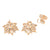 CR Charms Aretes Florecer Brillante, Alloy