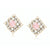 CR Charms Aretes Suspiros en Rosa, Alloy