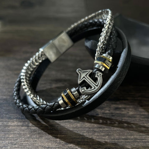 CR Charms Brazalete Navigator, Cuero