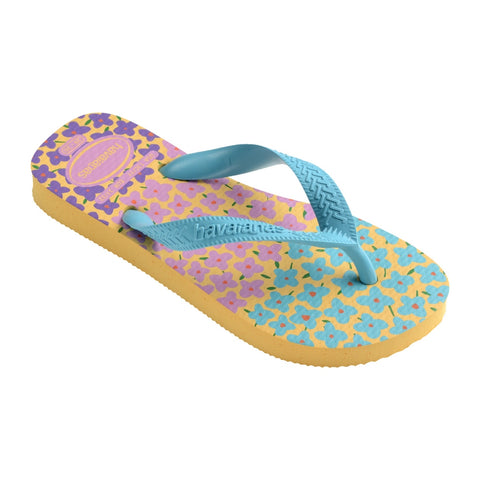 Havaianas Sandalias Kids Flores Amarillo, para Niñas