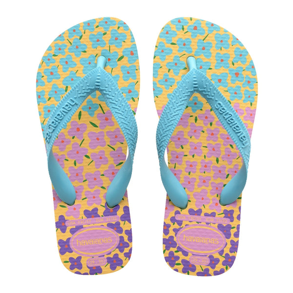 Havaianas Sandalias Kids Flores Amarillo, para Niñas