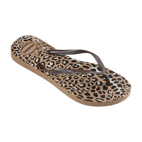 Havaianas Sandalias Slim Animals Café Metálica, para Mujer