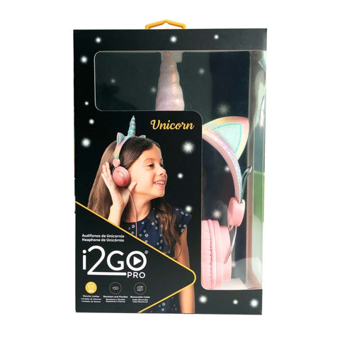 i2GO Audífonos Alámbricos de Diadema Unicornio, PROEAR011