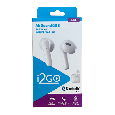 i2GO Audífonos Inalámbricos Tws Air Sound Go 3, PROEAR012