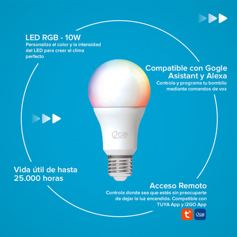 i2GO Bombillo Inteligente LED 10W