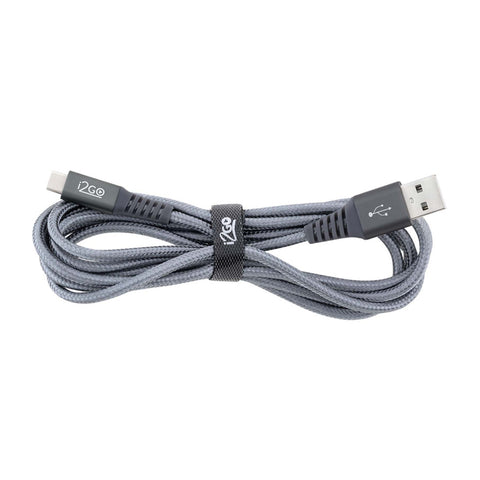 i2GO Cable USB-C a USB-A Trenzado, 2 Metros