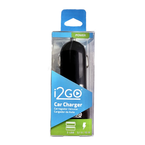 i2GO Cargador Doble para Carro 10W, I2GDBL197