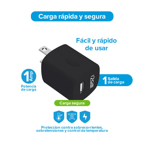 i2GO Cargador Rápido de Pared USB 5W