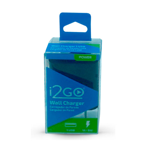 i2GO Cargador Rápido de Pared USB 5W