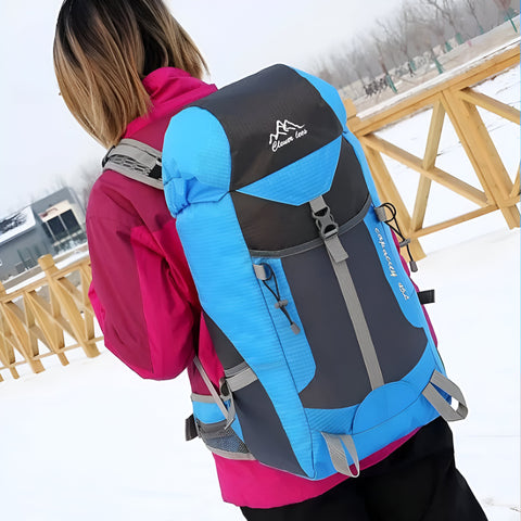 Miomu Mochila para Senderismo Impermeable con Puerto USB, 45L