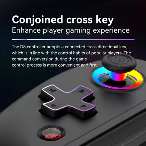 Miomu Controlador de Juegos RGB Inalámbrico D8 para Celular