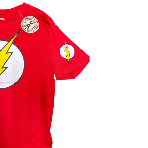 Miomu Camiseta para Caballero DC Comics Flash, Rojo