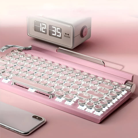 Miomu Teclado Inalámbrico, Diseño Máquina de Escribir Retro