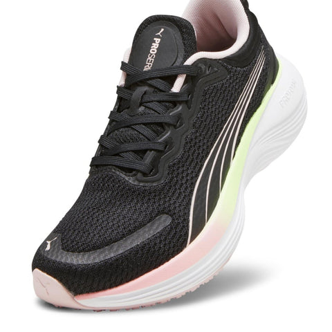 Puma Tenis Scend Pro Negro/Rosa, para Mujer