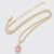 CR Charms Set Collar y Aretes Encanto Rosa Real, Alloy