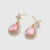 CR Charms Set Collar y Aretes Encanto Rosa Real, Alloy