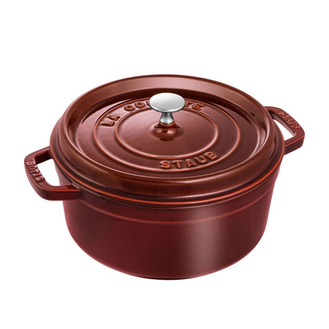 Staub Olla Hierro Fundido con Tapa, 24 cm