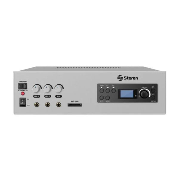 Steren Amplificador de Audio de 120W con MP3, AMP-120SD