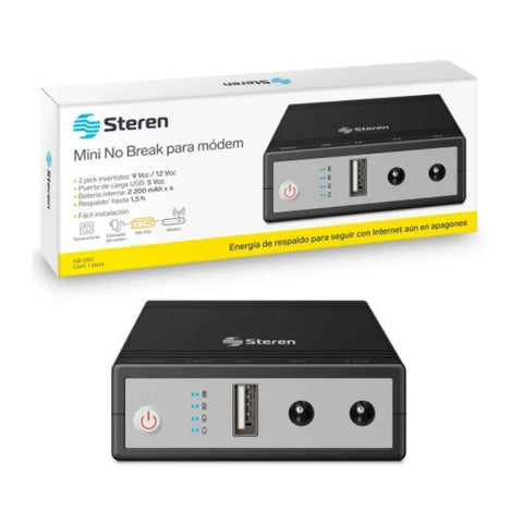 Steren Mini UPS para Modem 2200mAh, NB-050