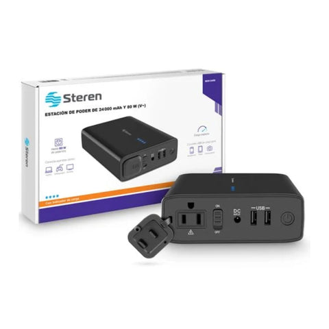 Steren PowerBank de 24,000mAh 80W, MOV-2400