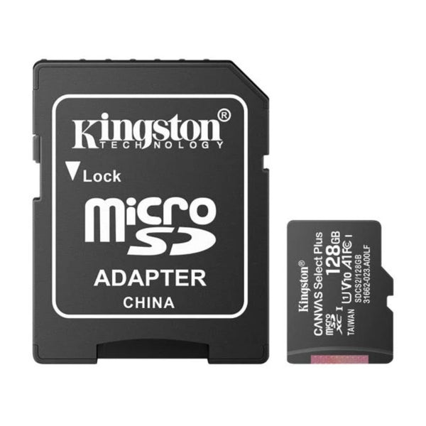 Kingston Tarjeta Memoria MicroSD 128GB, MSD-128/MICRO