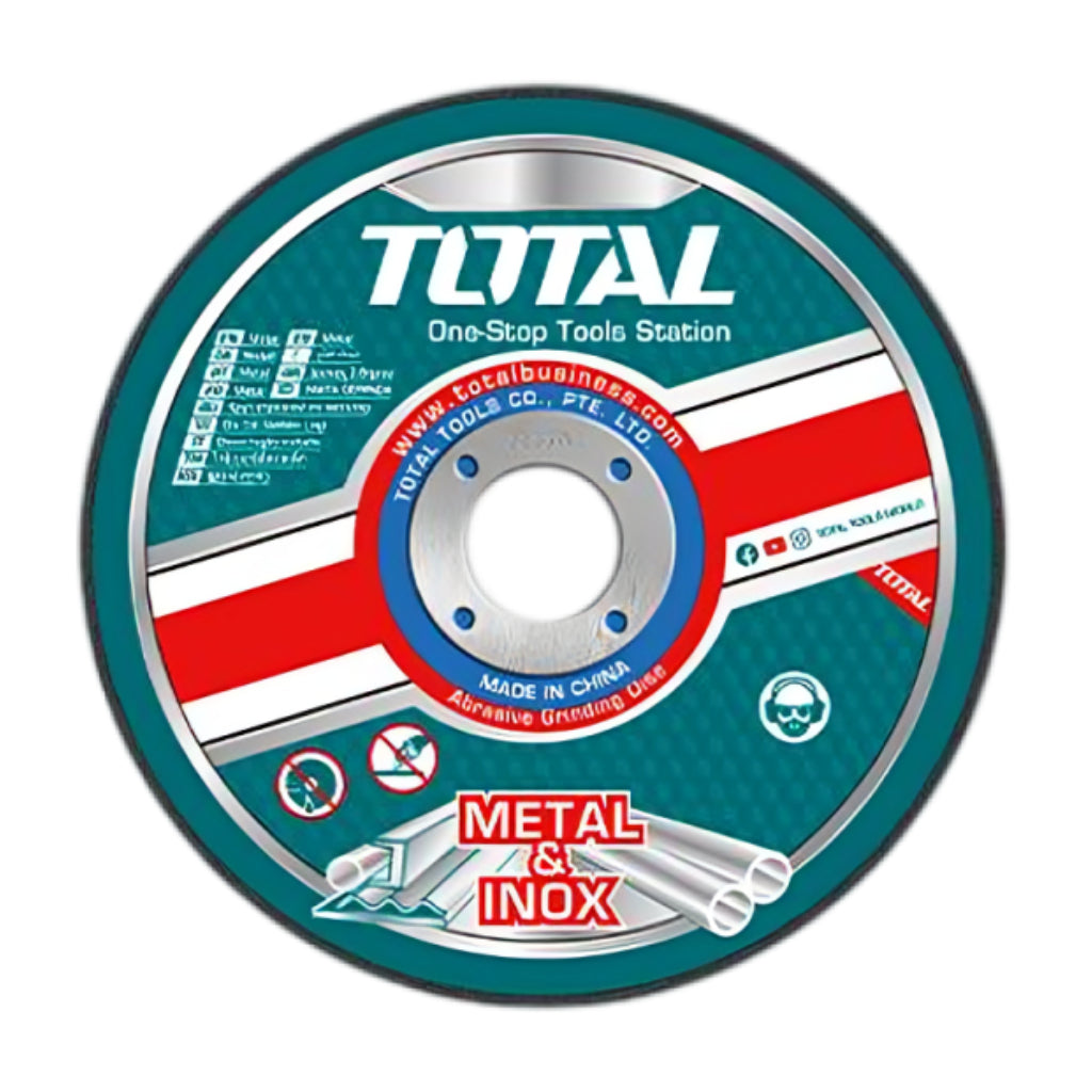 Total Disco para Cortar Metal de Centro Plano, 3"x1.2x1mm