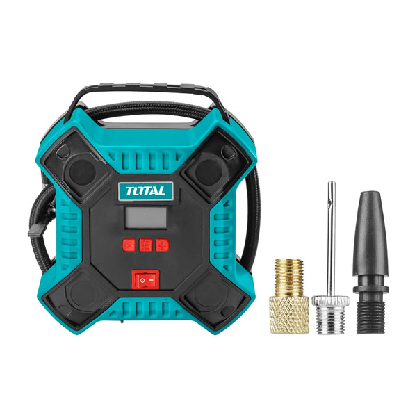 Total Compresor de Aire para Carro Recargable 12V, TTAC1601