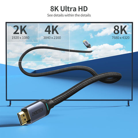 Choetech Cable Hdmi de 2 Metros, 8k, Xhh01