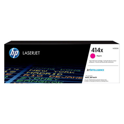 HP Tóner Alto Rendimiento Magenta HP414x (W2023X), 6000 Páginas