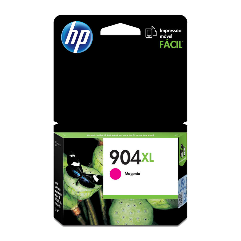 HP Cartucho de Tinta Original Magenta 904XL (T6M08AL)