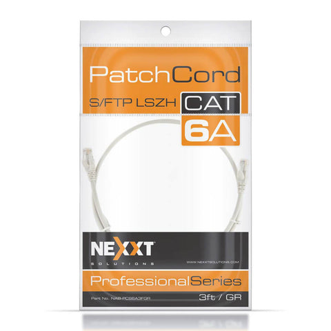 Nexxt Solutions Infrastructure Cable de Interconexión RJ-45 Cat6a LSZH, 91cm