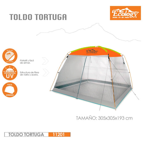 Ecology Toldo con Paredes Tortuga