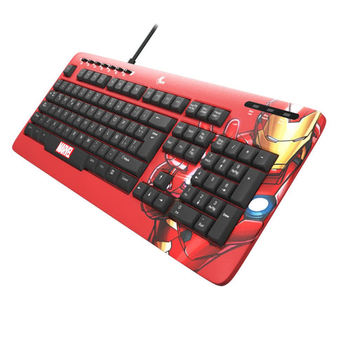 Xtech Teclado Alámbrico en Español Marvel Iron Man