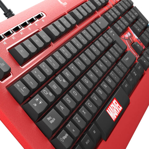 Xtech Teclado Alámbrico en Español Marvel Iron Man