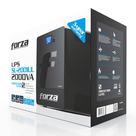 Forza UPS Inteligente 2000VA/1200W 120V 8 Salidas, SL-2001UL