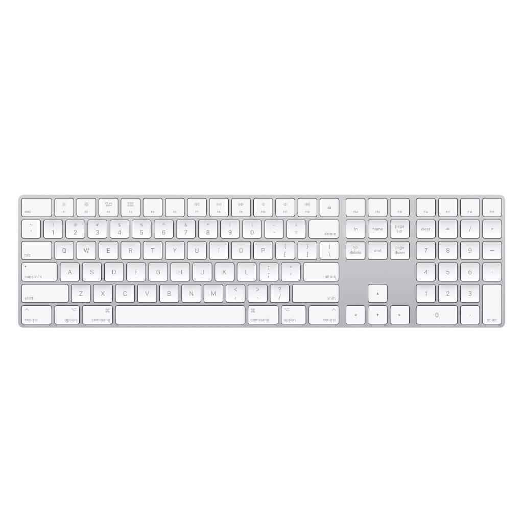 Apple Teclado Inalámbrico Magic Keyboard con Teclado Numérico, Inglés