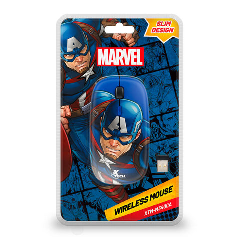 Xtech Mouse Inalámbrico USB Marvel Captain America