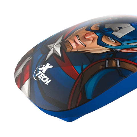 Xtech Mouse Inalámbrico USB Marvel Captain America