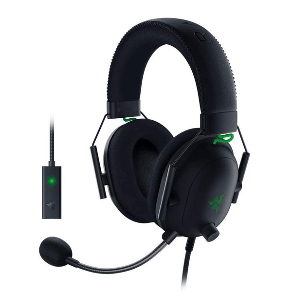 Razer Audífonos Alámbricos Black Shark V2 + USB SoundCard