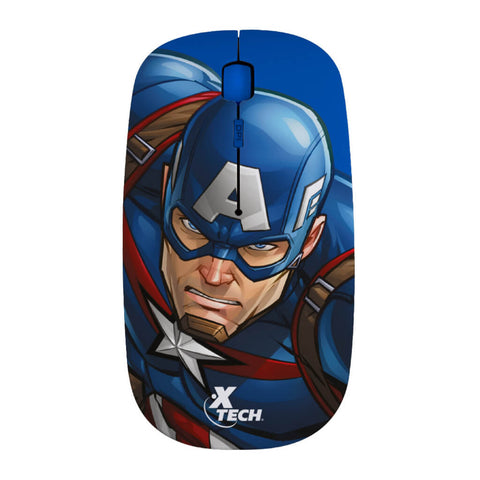 Xtech Mouse Inalámbrico USB Marvel Captain America