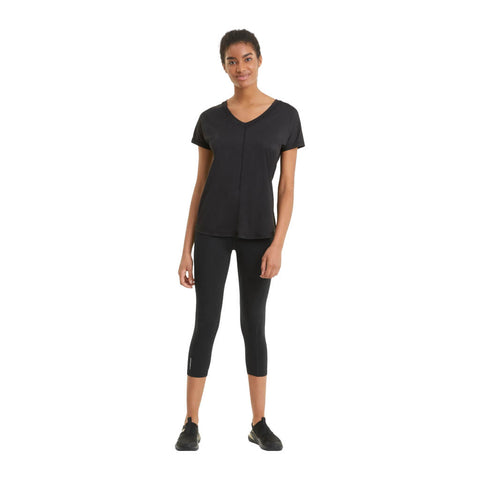 Puma Licra Deportiva Favorite Forever Negra, para Mujer